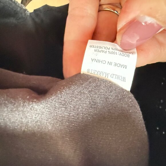 Round Black Woven Crossbody Bag W Leather Strap Magnetic Closure By World Market - Picture 5 of 11